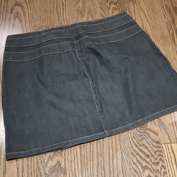 Dark jean mini skirt - Picture 2 of 4